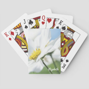 Wünsche mit White Daisies Personalisiert Spielkarten