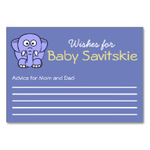 Wünsche nach Baby Advice Card