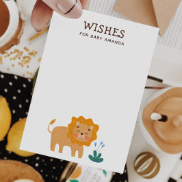 Wünsche nach Baby. Niedliche Tiersaftberatung für  Begleitkarte