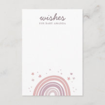 Wünsche nach Baby. Rosa und lila Hinweise auf Rege