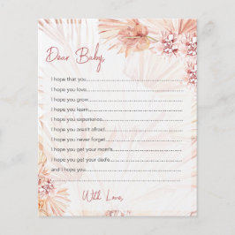 Wünsche nach Babykarten Boho Blush Dusche Sprinkle