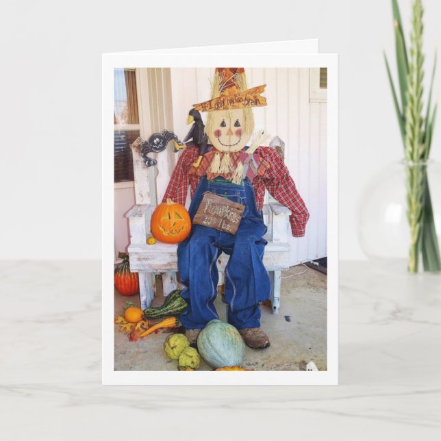 WÜNSCHE NACH EINEM *** GLÜCKLICH DANKSGIVING** & * FEIERTAGSKARTE (Vorderseite)