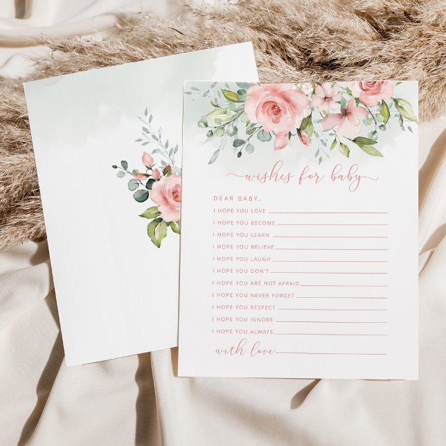 Wünsche nach einer Babykarte. Blumenwünsche für da (Von Creator hochgeladen)