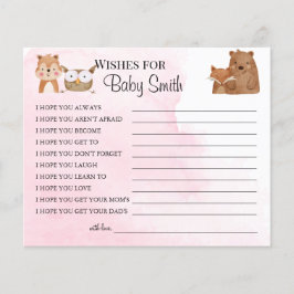 Wünsche nach einer neuen Baby Woodland Babyduschka Flyer