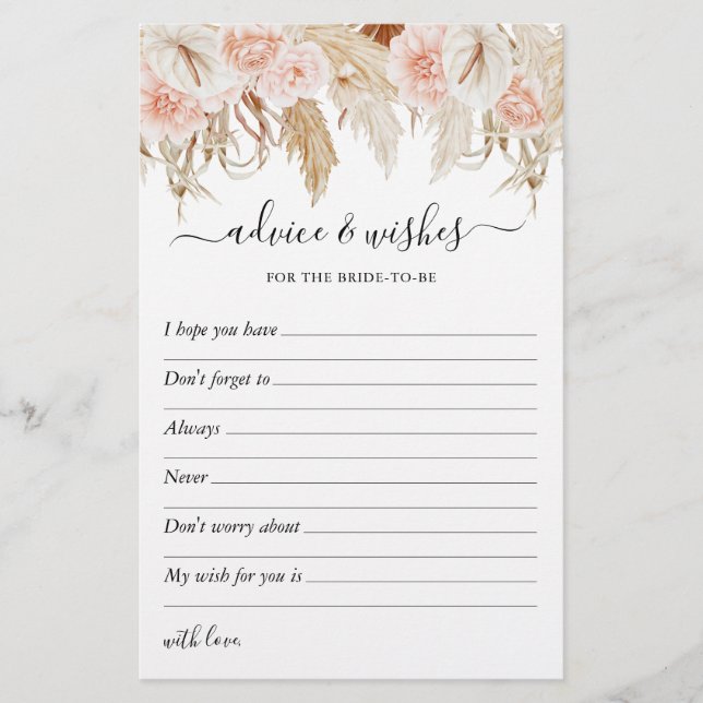 Wünsche und Anregungen Pampas Grass Brautparty (Vorderseite)