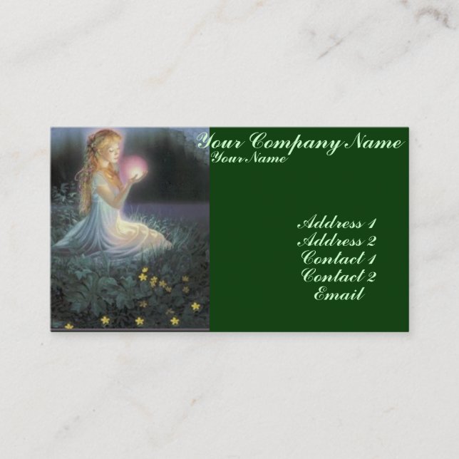 Wünsche unter den Blume Hinweiskarte (Vorderseite)