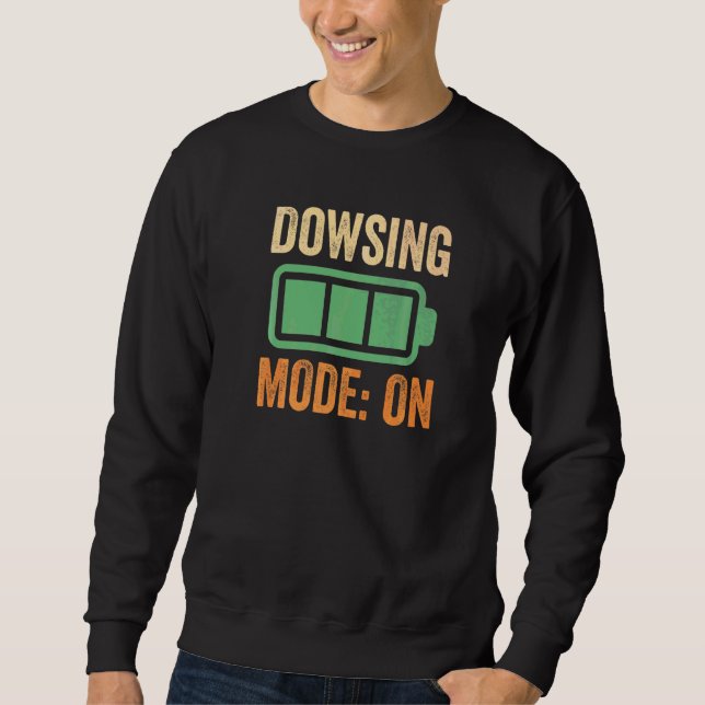 Wünschelrutengehen Modus mit Batterie Sweatshirt (Vorderseite)