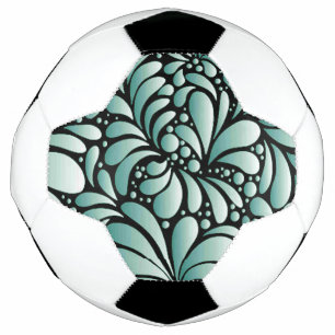 Wünschen Fleur-Muster in Minty Green Fußball