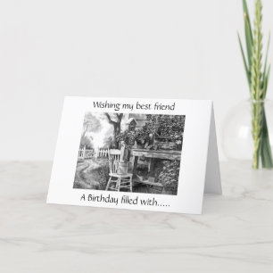 WÜNSCHEN MEIN BESTER FREUNDTAG MIT FREUDE KARTE