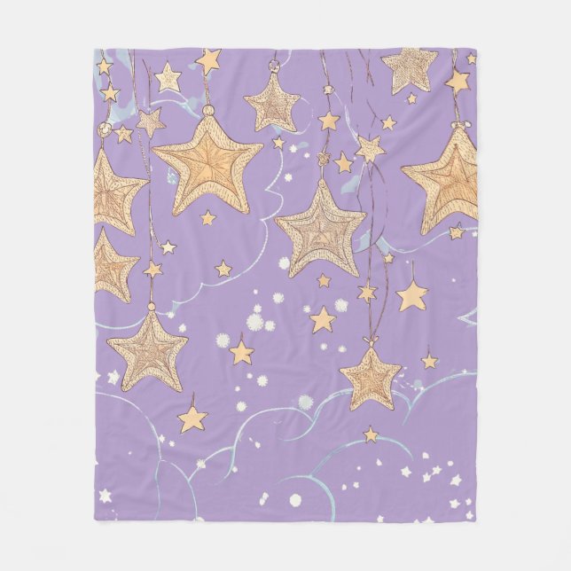 Wünschen nach einem Stern Fleece Blanket (Vorderseite)