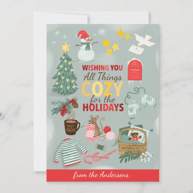 Wünschen Sie alles gemütliche Weihnachten (Vorderseite)