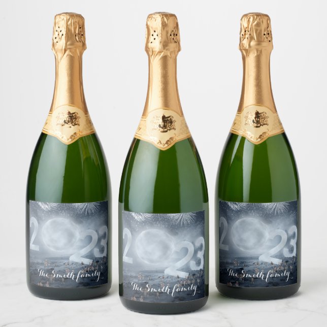 Wünschen Sie ein glückliches und erfolgreiches Wei (Flaschen)