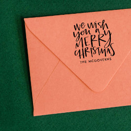 Wünschen Sie einen frohen Weihnachts-Individuelle Gummistempel