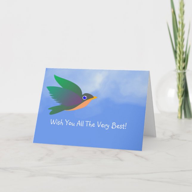 Wünschen Sie sich die allerbeste Grußkarte Karte (Vorderseite)
