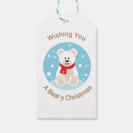 Wünschen Sie sich ein bärenweihnachtliches Geschenkanhänger