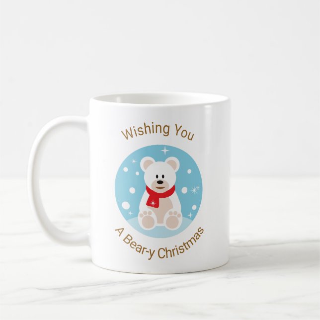 Wünschen Sie sich ein bärenweihnachtliches Kaffeetasse (Links)