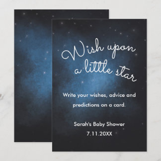 Wünschen Sie sich ein Stern Baby Shower Sign Einladung