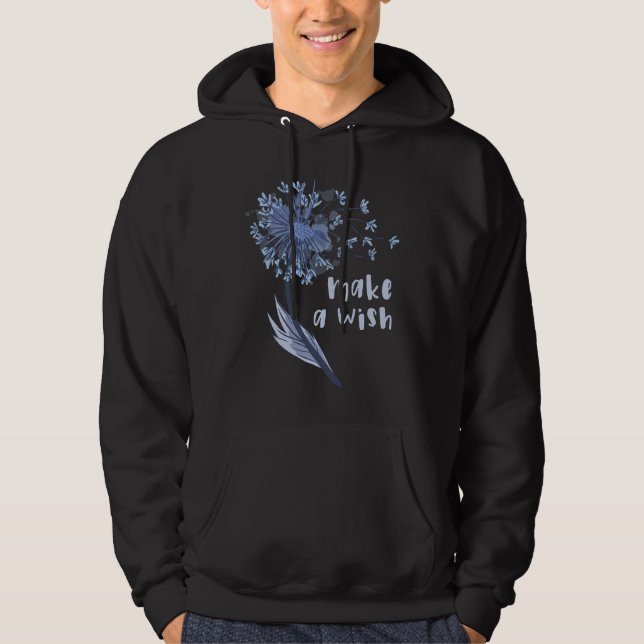 Wünschen Sie sich eine Dandelion-Blume Hoodie (Vorderseite)