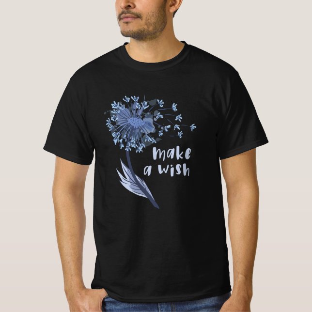 Wünschen Sie sich eine Dandelion-Blume T-Shirt (Vorderseite)