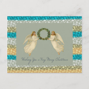 Wünschen Sie sich eine sehr frohe Weihnachtskarte Feiertagspostkarte