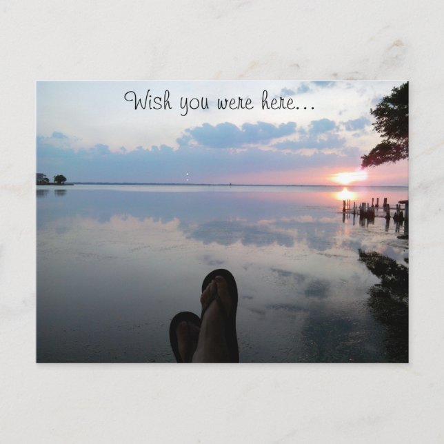 Wünschen Sie sich hier Post Card? Postkarte (Vorderseite)