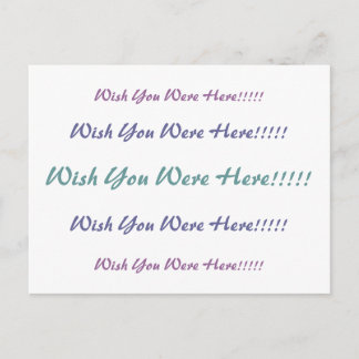 Wünschen Sie sich hier Postkarte? Postkarte