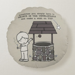 Wünschen Sie sich! Rundes Kissen
