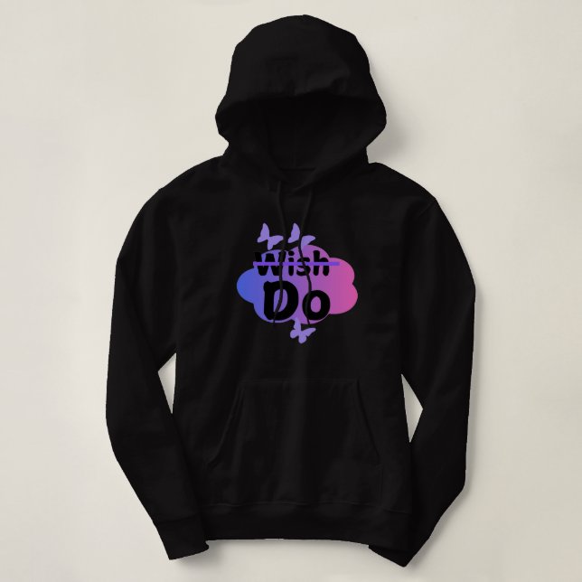 wünschen und tun hoodie (Design vorne)