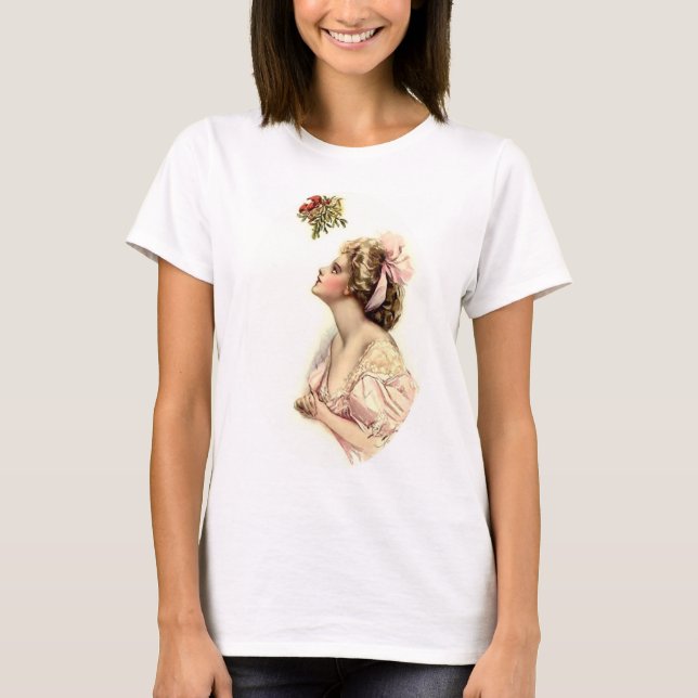 Wünschen unter dem Mistleton T-Shirt (Vorderseite)