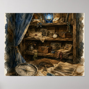 Wunschregal von Roadstand Hollow, Teller RH-WC-001 Poster