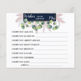 wünscht bald Frau Pampas Grass Shower Card zu werd Flyer