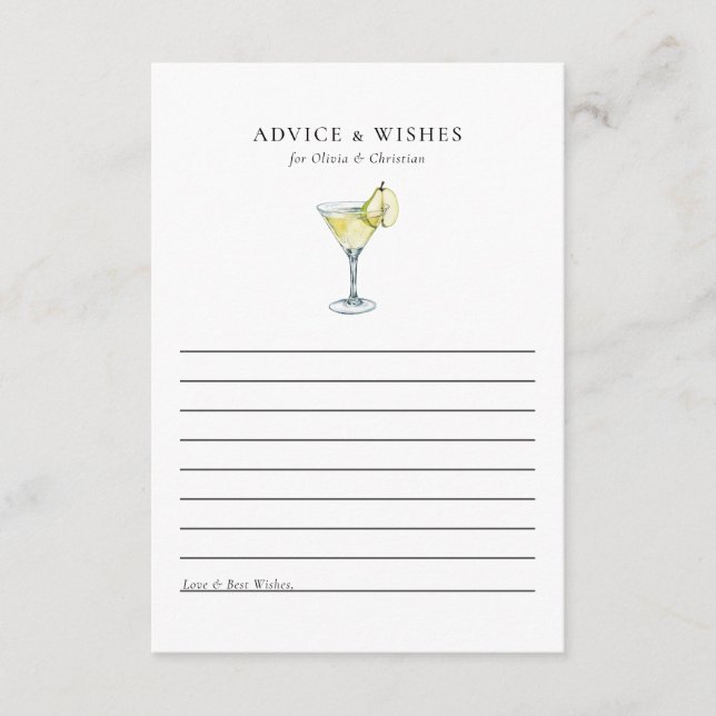 Wünscht Brautparty-Ratenkarte Hinweiskarte (Vorderseite)