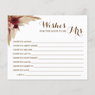 wünscht, dass der Bald Frau Brautparty-Karte wird Flyer