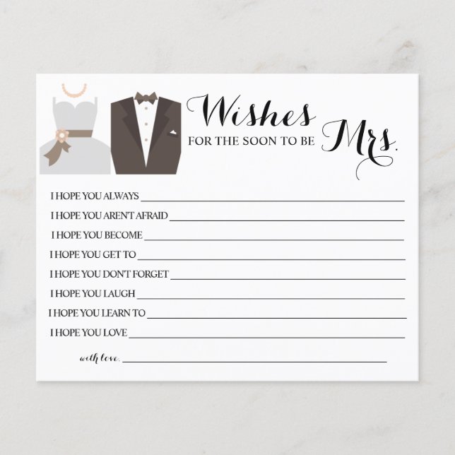 wünscht, dass der Bald Frau Brautparty-Karte wird Flyer (Vorne)