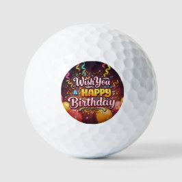 WÜNSCHT IHNEN EINEN GLÜCKLICHEN GEBURTSTAG GOLFBALL