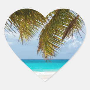 Wünscht, ihr wäret hier! Herz-Aufkleber