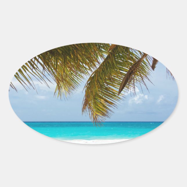 Wünscht, ihr wäret hier! ovaler aufkleber (Vorderseite)