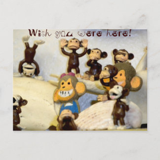 Wünscht, ihr wäret hier! postkarte