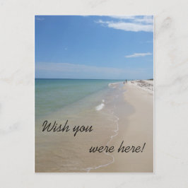 Wünscht, ihr wäret hier, Strand Szene Postkarte