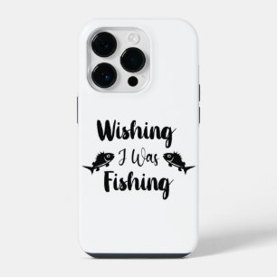 Wünschte, ich würde lustige Fischen-Zitat iPhone 14 Pro Hülle
