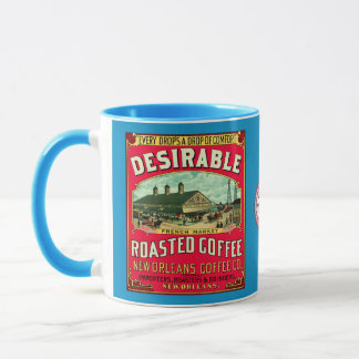 Wunschtierter französischer Markt Röstkaffee Tasse