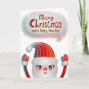 Wunschurlaub dekorativer Weihnachtsbaum Feiertagskarte