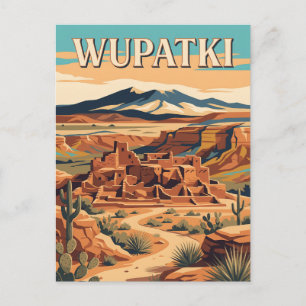 Wupatki National Monument Arizona Pueblo-Ruinen Postkarte