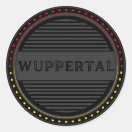 Wuppertal City Pride Emblem – German Identity Runder Aufkleber