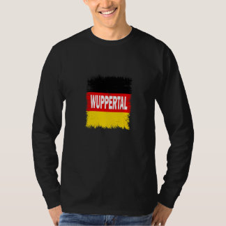 Wuppertal Deutschland mit deutscher Flagge T-Shirt