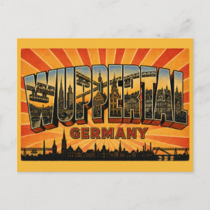 Wuppertal Deutschland Schwebebahn Postkarte