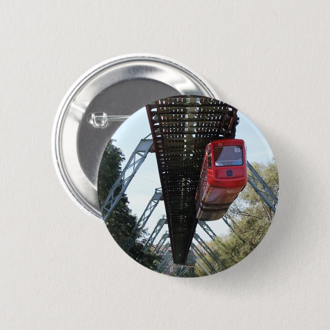 Wuppertal Floating Train / Wuppertaler Schwebebahn Button (Vorne & Hinten)