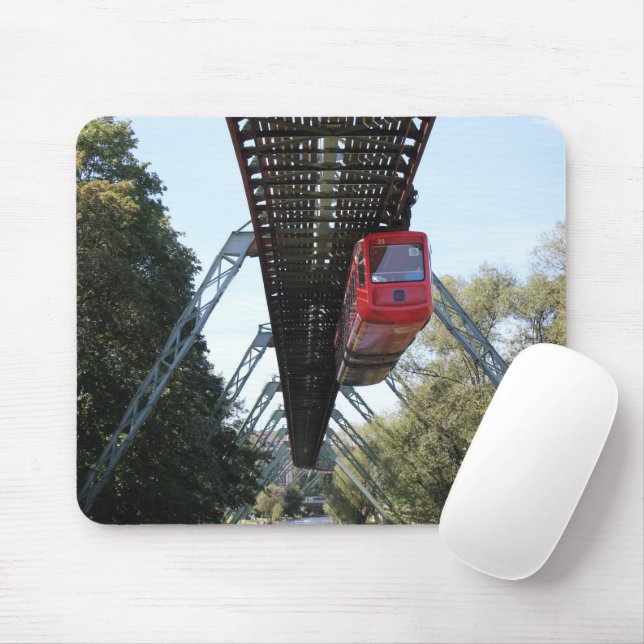 Wuppertal Floating Train / Wuppertaler Schwebebahn Mousepad (Mit Mouse)