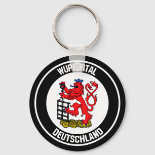 Wuppertal Round Emblem Schlüsselanhänger