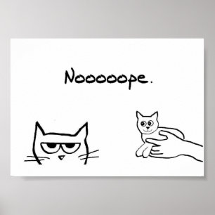 Würde die wütende Katze ein Kätzchen mögen? - Lust Poster